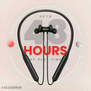 Wireless in-Ear Neckband Bluetooth Earphones with 10mm DriverRich Music Experience, 50 Hours Playtime, Type C Fast Charging, Neckband Earphones with Voice Assistant-Blue