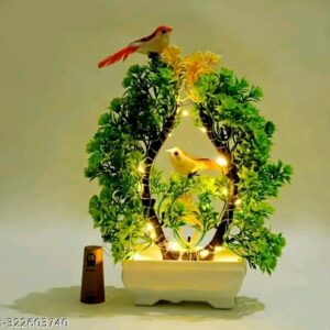 Artificial Bonsai Tree with Light & Sparrow