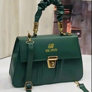 Graceful Stylish Handbag Luxury High Quality PU Leather Women Handbag (Green)