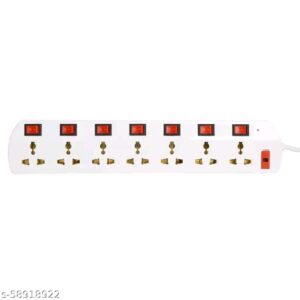 7 Socket Extension Board With 3 Metre Long Wire
