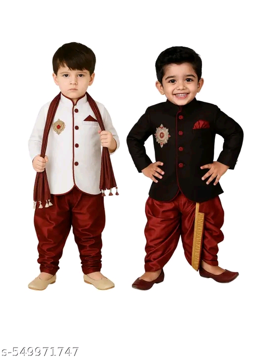 Cute Stylish Kids Boys Kurta Sets(A Pack Of 2)