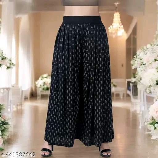 Elegant Glamarous Women Palazzos (A Pack of 2) - Image 9