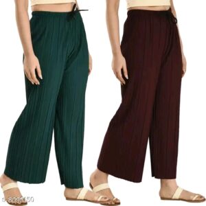 Gladly Unique Women Palazzos(A Pack Of 2)