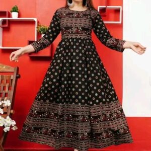 Stylish Rayon Printed Anarkli kurtis For women