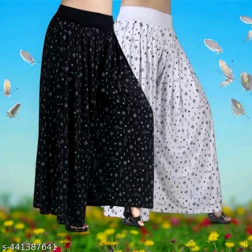 Elegant Glamarous Women Palazzos (A Pack of 2) - Image 8