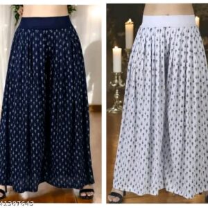 Elegant Glamarous Women Palazzos (A Pack of 2)