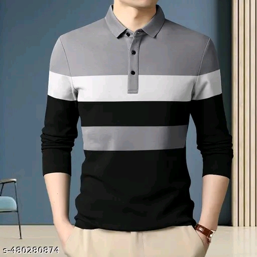 Men Cotton Blend Regular Tshirts - Image 3