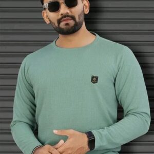 Men Poly Blend Regular Tshirts