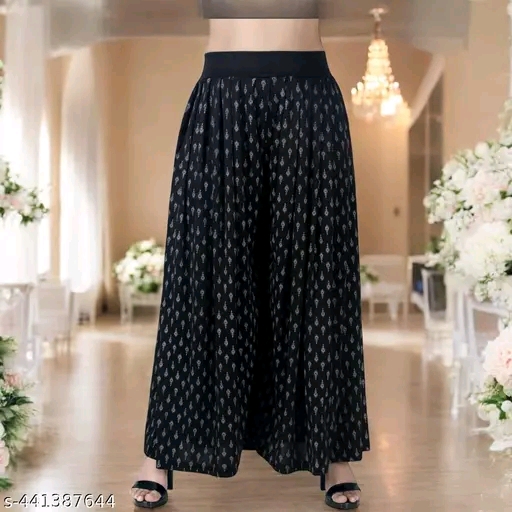 Elegant Glamarous Women Palazzos (A Pack of 2) - Image 14