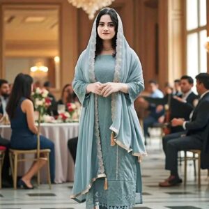 Silk Women Kurti With Dupatta & Bottomwear