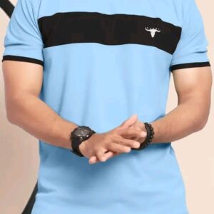 Men Cotton Blend Regular Tshirts