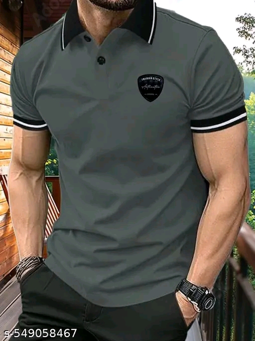 Cotton Blend Men Cotton Blend Relaxed Tshirts