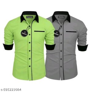 Classic Elegant Men Shirts (A Pack of 2)