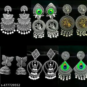 Styles Earrings & Studs (A set of 6 Pair)