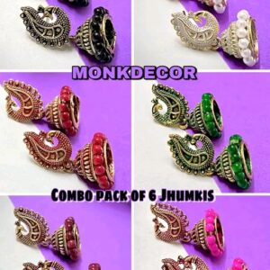 Graceful Earrings & Studs (A Pack of 6 Pair)