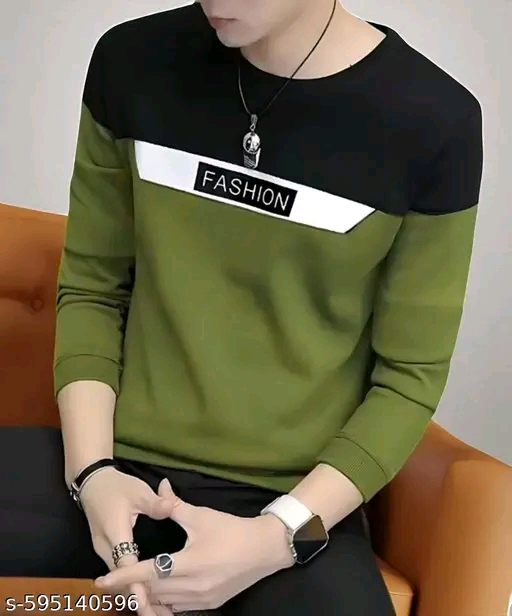 Cotton Blend Men Cotton Blend Regular Tshirts