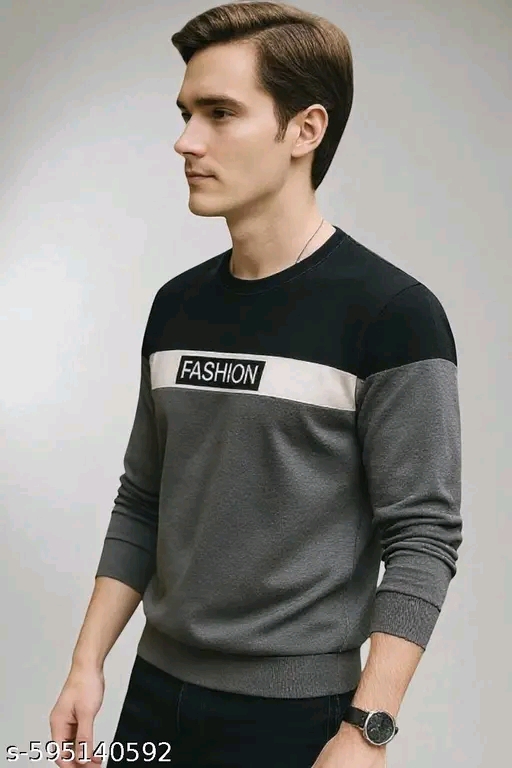 Cotton Blend Men Cotton Blend Regular Tshirts - Image 3