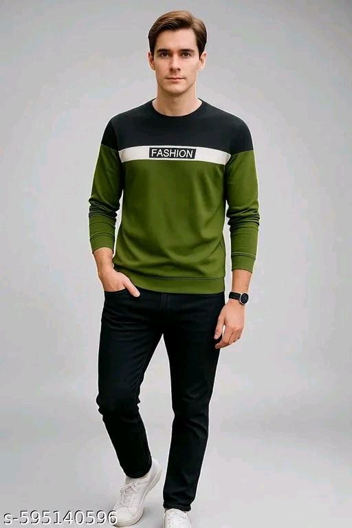 Cotton Blend Men Cotton Blend Regular Tshirts - Image 4