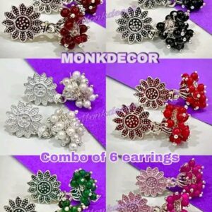 Graceful Earrings & Studs (A Pack of 6 Pair)