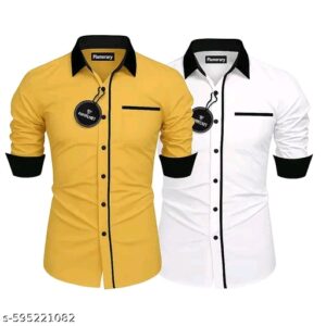 Classic Elegant Men Shirts (A Pack of 2)