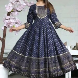 Stylish Rayon Printed Anarkli kurtis For women