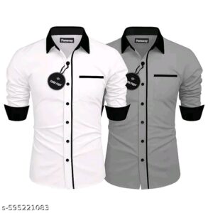 Classic Elegant Men Shirts (A Pack of 2)