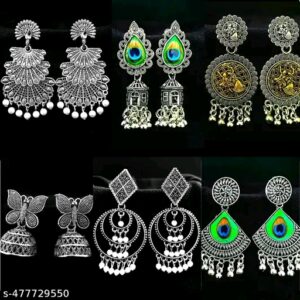 Styles Earrings & Studs (A set of 6 Pair)