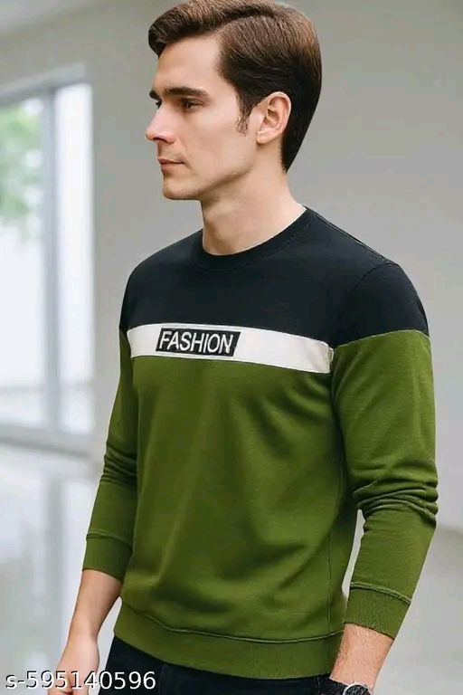 Cotton Blend Men Cotton Blend Regular Tshirts - Image 3