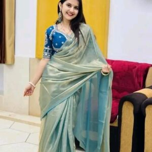 Women Abhisarika Attractive Sarees With Stitched Blouse