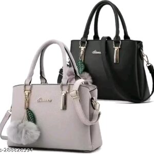 Gorgeous Stylishr Handbag, attractive and classic in design ladies Handbag (A Pack of 2)
