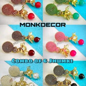 Graceful Earrings & Studs (A Pack of 6 Pair)