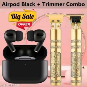 Bluetooth Headphones & Earphones with Hair Trimmer Combo